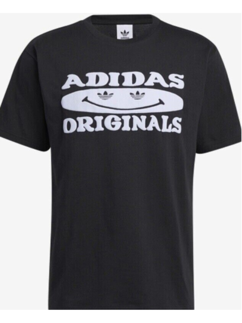 Adidas Originals Trefoil Smile Tee for Men Black OR Lavender